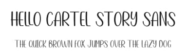 Hello Cartel Story Sans by Attract Studio — Script Handwritten Font — thumbnail 1