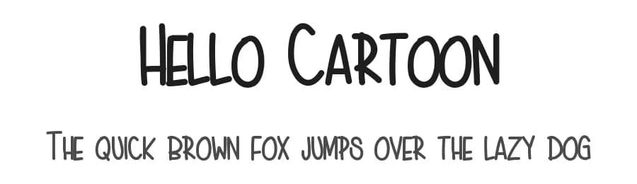 Hello Cartoon by Jen Jones — Script Handwritten Font