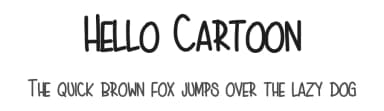 Hello Cartoon by Jen Jones — Script Handwritten Font — thumbnail 1