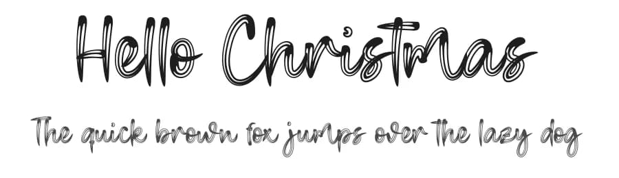 Hello Christmas by font3 — Script Handwritten Font — preview 1
