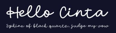 Hello Cinta by HansCo — Script Handwritten Font — thumbnail 2