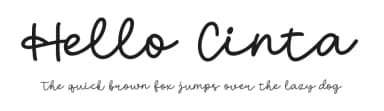 Hello Cinta by HansCo — Script Handwritten Font — thumbnail 1