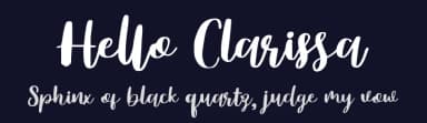 Hello Clarissa by Mengulirpena — Script Handwritten Font — thumbnail 2