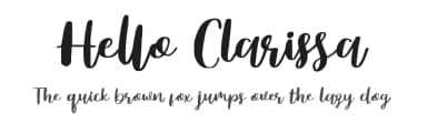 Hello Clarissa by Mengulirpena — Script Handwritten Font — thumbnail 1