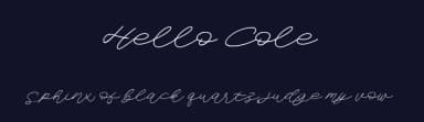 Hello Cole by Paily Studio — Script Handwritten Font — thumbnail 2