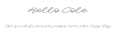 Hello Cole by Paily Studio — Script Handwritten Font — thumbnail 1