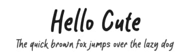Hello Cute by NJ Studio — Script Handwritten Font — thumbnail 1