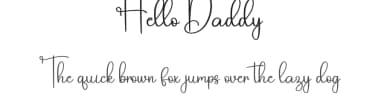 Hello Daddy by Harlek Studio — Script Handwritten Font — thumbnail 1
