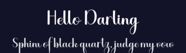 Hello Darling by Nurul Kamal — Script Handwritten Font — thumbnail 2