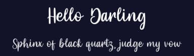 Hello Darling by MJB Letters — Script Handwritten Font — thumbnail 2