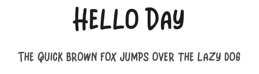 Hello Day by Vunira Design — Script Handwritten Font