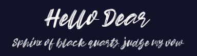 Hello Dear by D&K Project — Script Handwritten Font — thumbnail 2