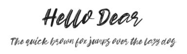 Hello Dear by D&K Project — Script Handwritten Font — thumbnail 1