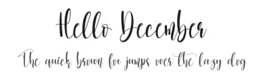 Hello December by Scratchones — Script Handwritten Font — thumbnail 1