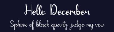 Hello December by Hardiboy Design — Script Handwritten Font — thumbnail 2