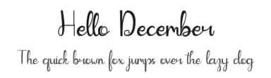 Hello December by Hardiboy Design — Script Handwritten Font — thumbnail 1
