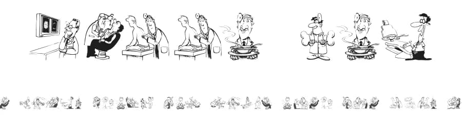 Hello Doc by Manfred Klein — Dingbats Font