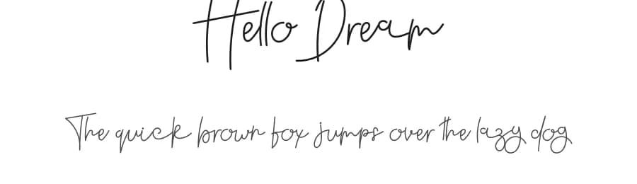 Hello Dream by Inermedia Studio — Script Handwritten Font — preview 1