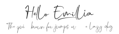 Hello Emillia by Rochart Studio — Script Handwritten Font — thumbnail 1