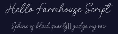 Hello Farmhouse Script by AV Type — Script Handwritten Font — thumbnail 2