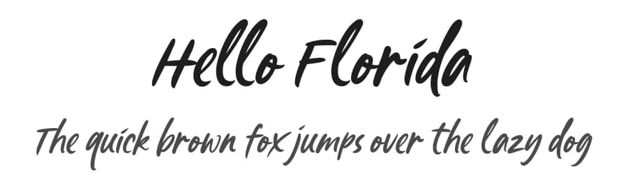 Hello Florida by Letterhend Studio — Script Handwritten Font