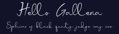 Hello Galleria by Andika Fez — Script Handwritten Font — thumbnail 2