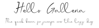 Hello Galleria by Andika Fez — Script Handwritten Font — thumbnail 1