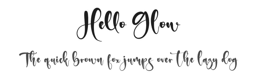 Hello Glow by Letterena Studios — Script Handwritten Font