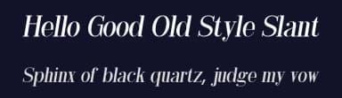 Hello Good Old Style Slant by Studio Hello Good — Serif Font — thumbnail 2