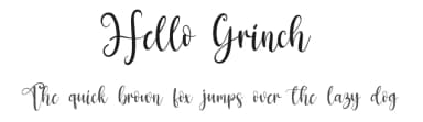 Hello Grinch by Scratchones — Script Handwritten Font — thumbnail 1