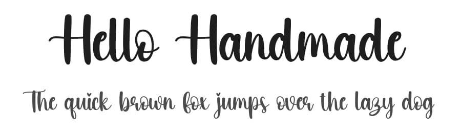 Hello Handmade by Scratchones — Script Handwritten Font