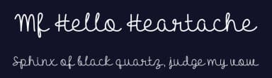Mf Hello Heartache by Misti's Fonts — Script Handwritten Font — thumbnail 2