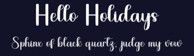Hello Holidays by FreshtypeINK — Script Handwritten Font — thumbnail 2