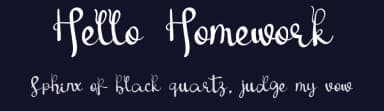 Hello Homework by Eddy Goodboy — Script Handwritten Font — thumbnail 2