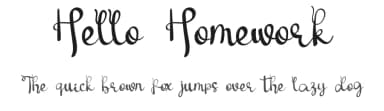 Hello Homework by Eddy Goodboy — Script Handwritten Font — thumbnail 1