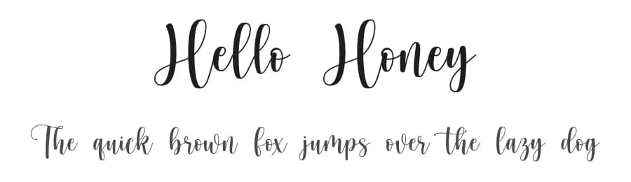 Hello Honey by Ef Studio — Script Handwritten Font