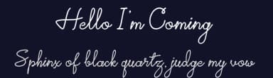Hello I'm Coming by Alifinart Studio — Script Handwritten Font — thumbnail 2