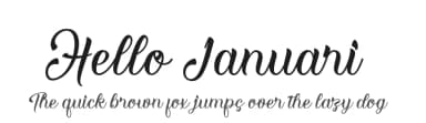 Hello Januari by Muhammad Akbar — Script Handwritten Font — thumbnail 1