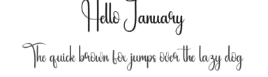 Hello January by Andi Moz — Script Handwritten Font — thumbnail 1