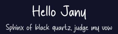Hello Jany by MJType — Script Handwritten Font — thumbnail 2