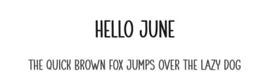 Hello June by Scratchones — Script Handwritten Font — thumbnail 1