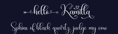 Hello Kamilla by Hamzah Muhamad Ihsan — Script Handwritten Font — thumbnail 2