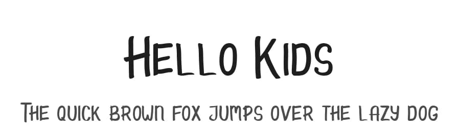 Hello Kids by Illushvara — Script Handwritten Font