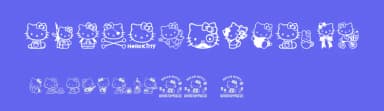 Hello Kitty by Woodcutter — Dingbats Font — thumbnail 3