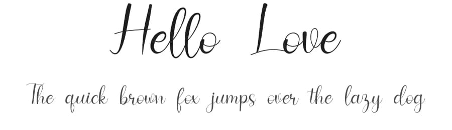 Hello Love by Tigadestd — Script Handwritten Font