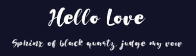 Hello Love by Dedi Mujiono — Script Handwritten Font — thumbnail 2