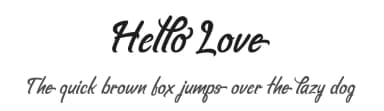 Hello Love by Shaped Fonts — Script Handwritten Font — thumbnail 1
