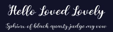 Hello Loved Lovely by Cut Story — Script Handwritten Font — thumbnail 2