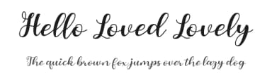 Hello Loved Lovely by Cut Story — Script Handwritten Font — thumbnail 1
