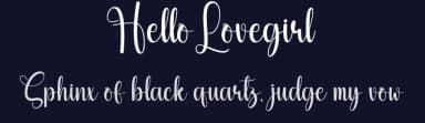 Hello Lovegirl by Scratchones — Script Handwritten Font — thumbnail 2
